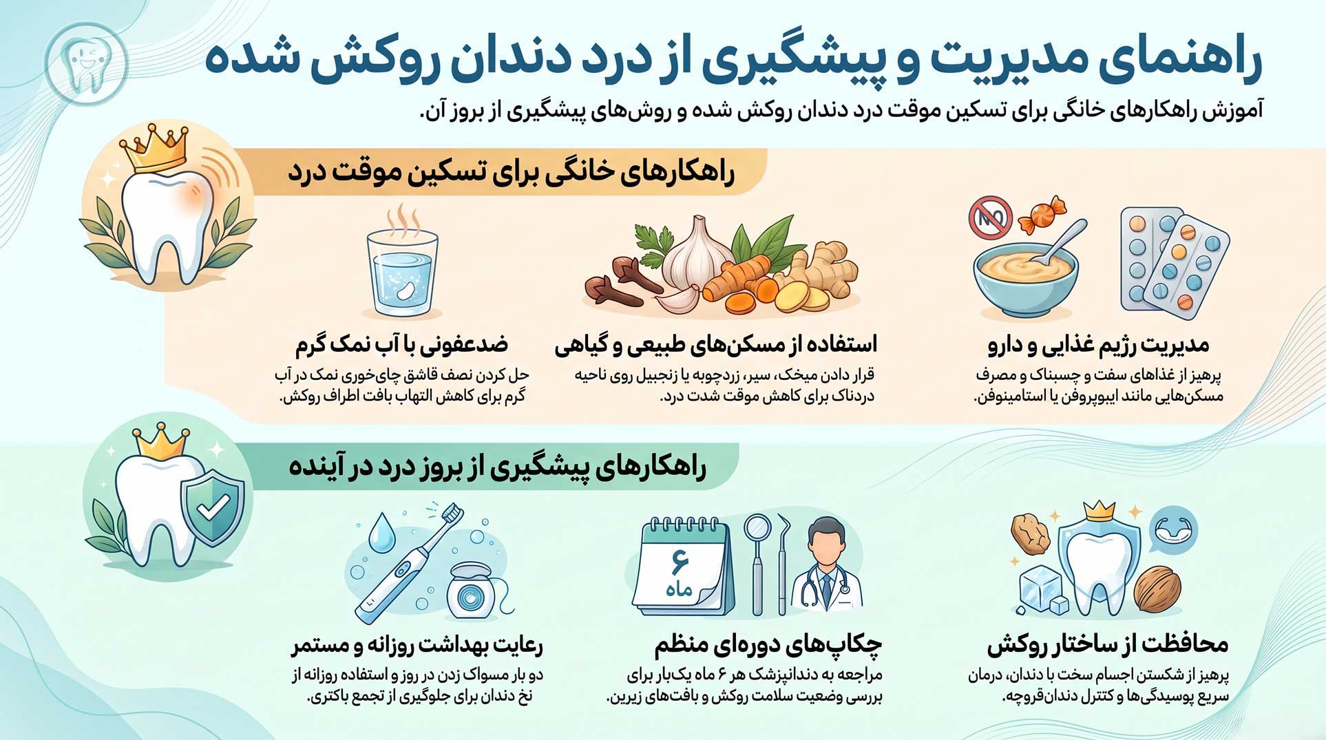 درمان خانگی درد دندان روکش شده